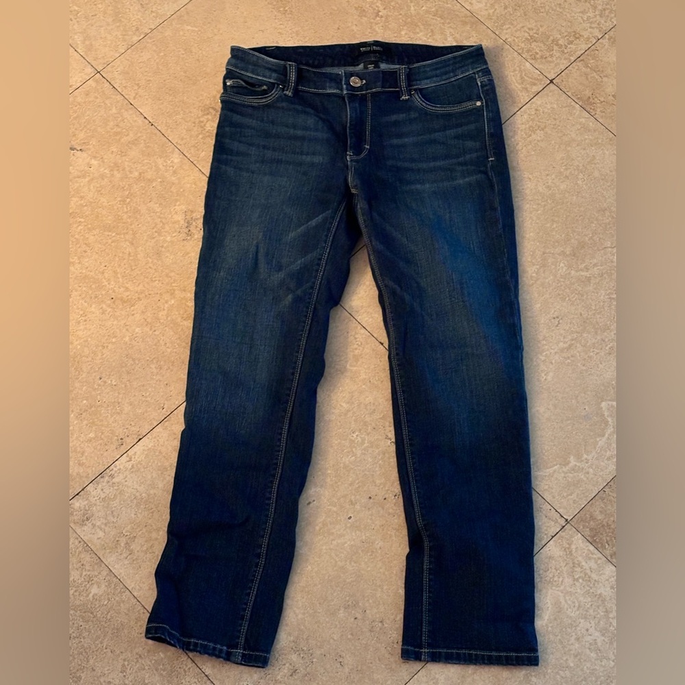 Like new (worn once) WHBM Skinny Crop Jeans
